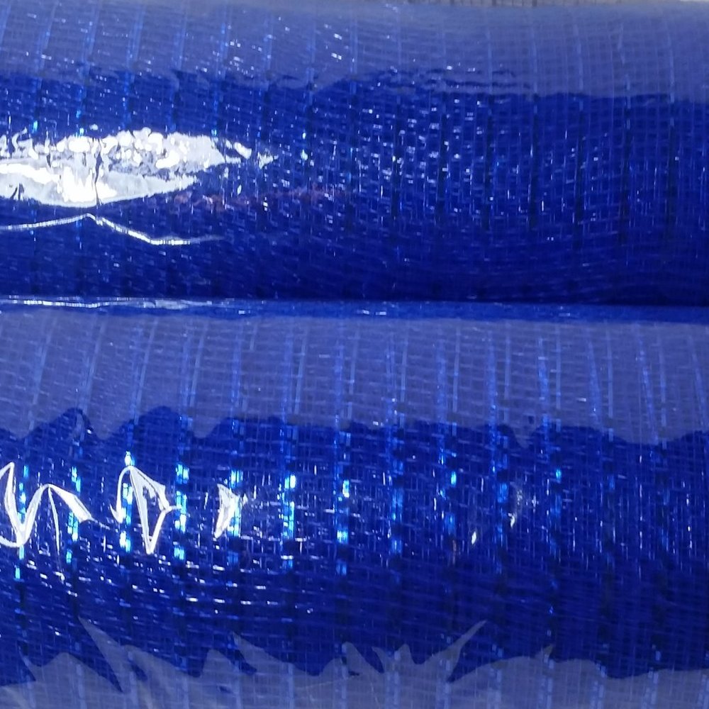 2 Rolls Deco Mesh Wreath Making Crafts Blue